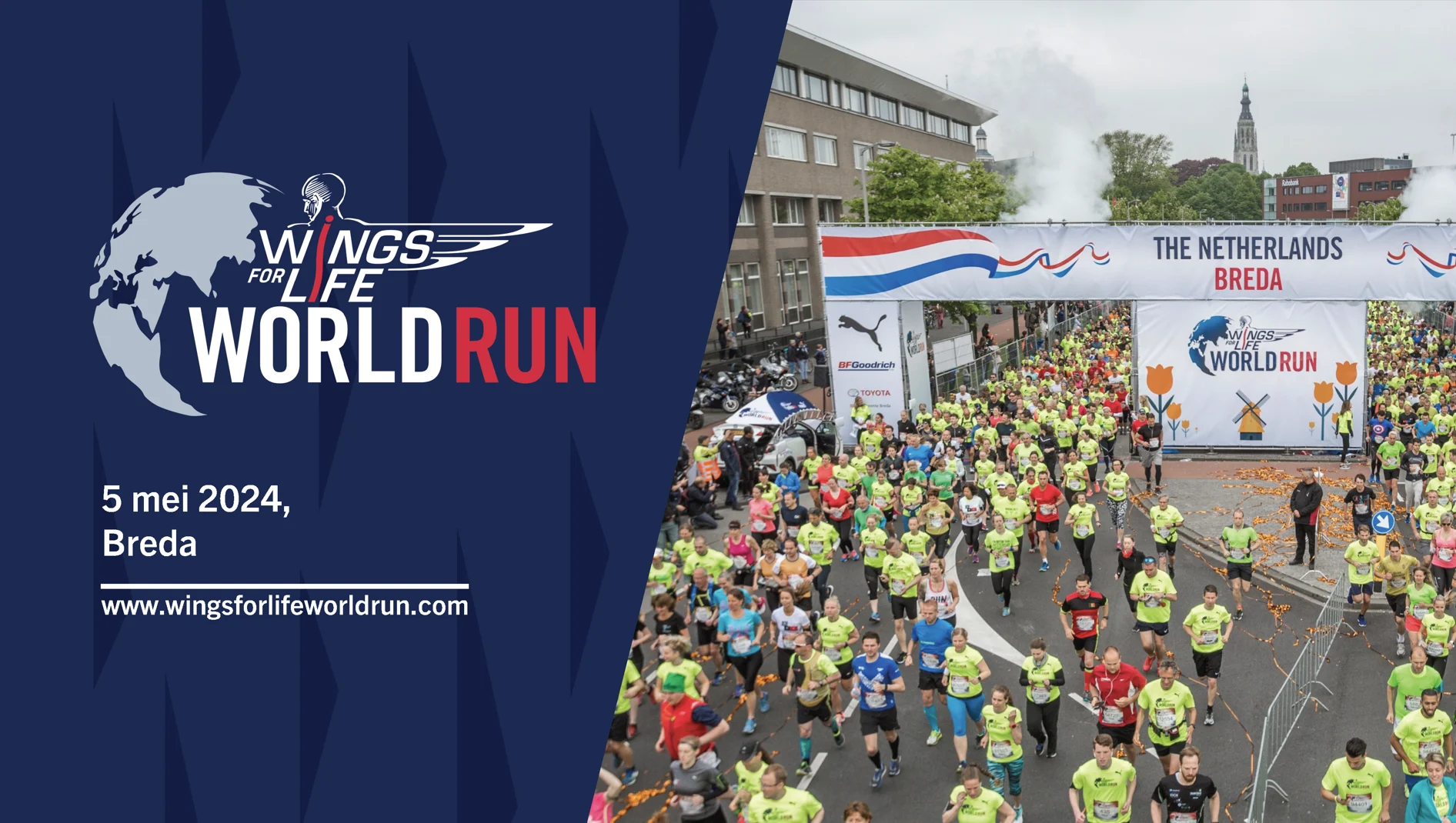 Breda | Bereikbaarheid Revant tijdens Wings for Life run (5 mei)