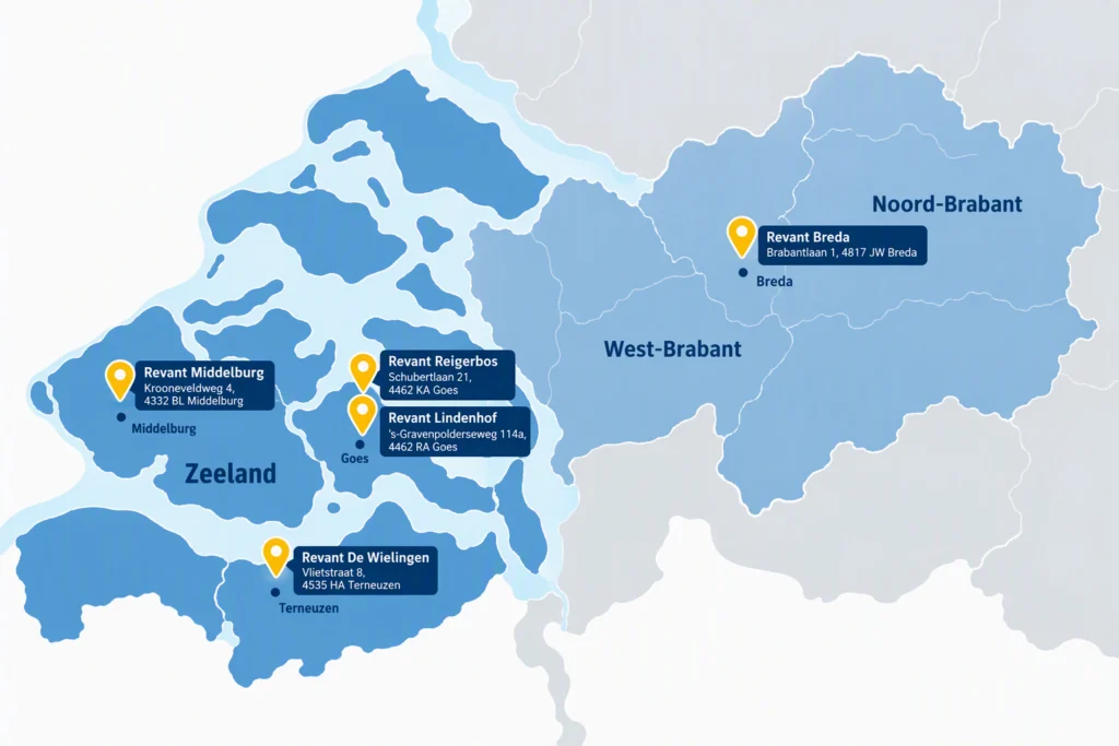 De Revant locaties